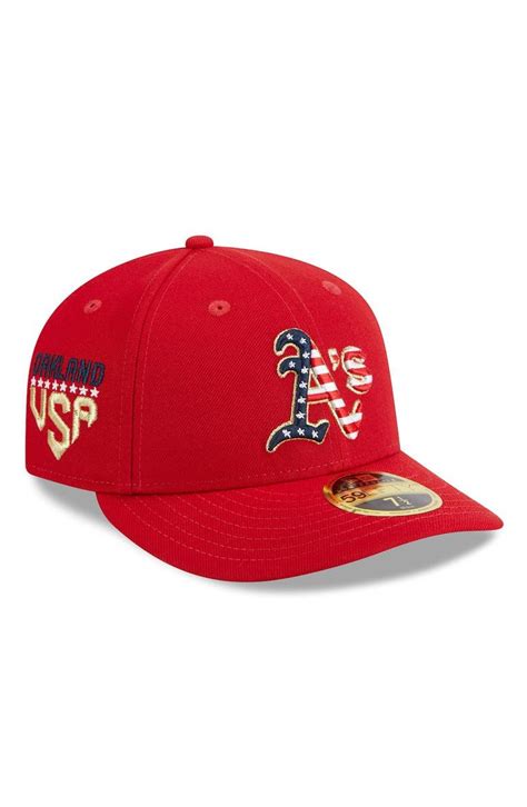 New Era Oakland Athletics 2023 Fourth Of July Low Profile 59fifty Fitted Hat - Red | Editorialist