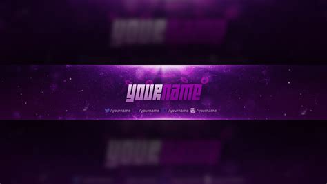 Youtube Banner Photoshop Template