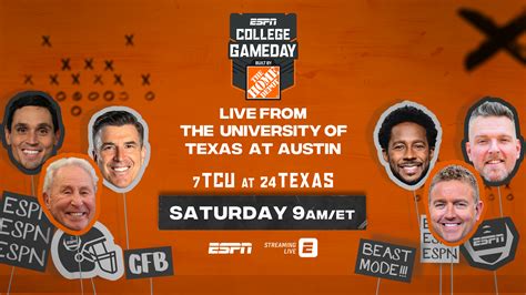 ESPN’s College GameDay Built by The Home Depot Travels Returns to Austin for Longhorn’s Lone ...