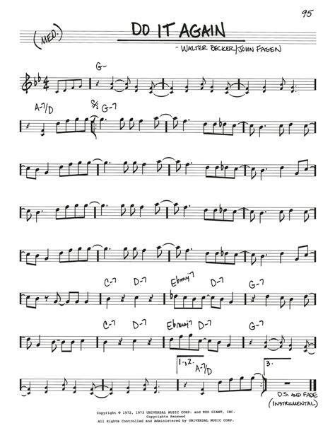 Do It Again by Steely Dan Sheet Music for Real Book – Melody & Chords ...