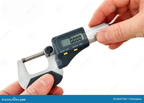 Digital Micrometer Royalty Free Stock Image - Image: 28247786