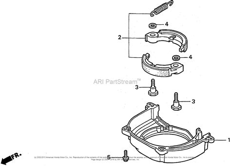 Honda Engines GX31 TA2 ENGINE, JPN, VIN# GCAG-1000001 TO GCAG-2099999 Parts Diagram for CLUTCH ...