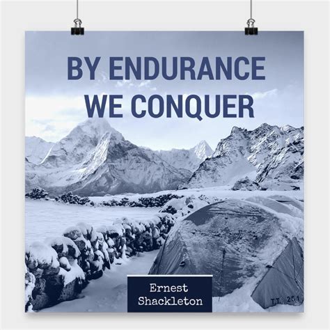 Ernest Shackleton Poster by Endurance We Conquer 16x16 - Etsy