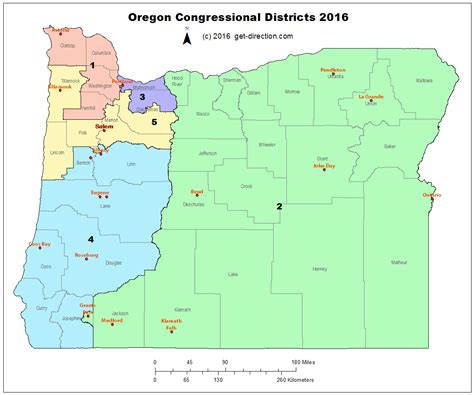 Oregon Congressional District Map - Map Of Counties Around London