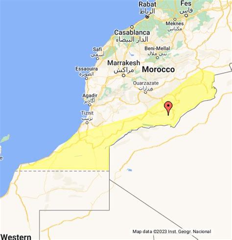 Map of the Moroccan Sahara Desert - Google My Maps