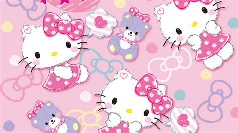 Hello Kitty Characters Background Wallpaper HD - Live Wallpaper HD