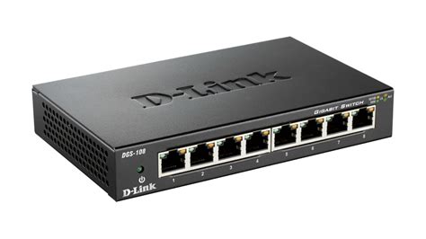 D-Link DGS-108/E, 8-Port Gigabit Unmanaged Desktop Switch 0,0000000000 ...