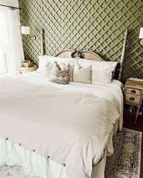 Sage Green Bedroom With Textured Wall - Soul & Lane