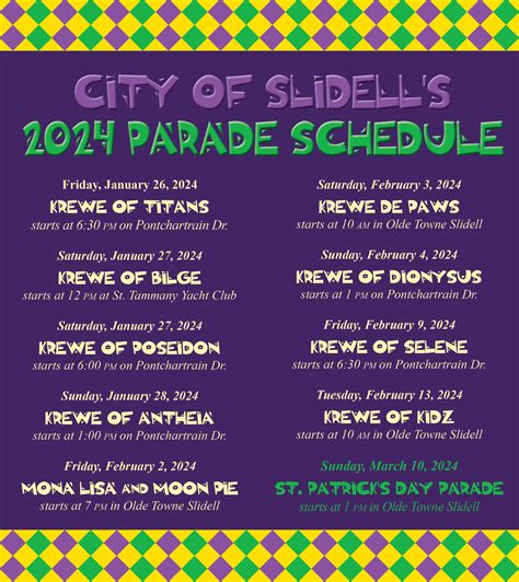 Merle Lindsey Gossip: Mardi Gras 2024 Slidell Parade Schedule Time