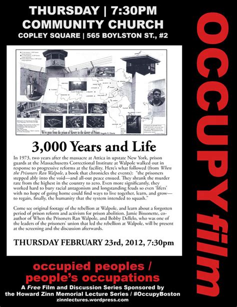 Howard Zinn Memorial Lecture Series | Occupy Boston