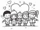 Spreading Love One Coloring Page At A Time  sketch template