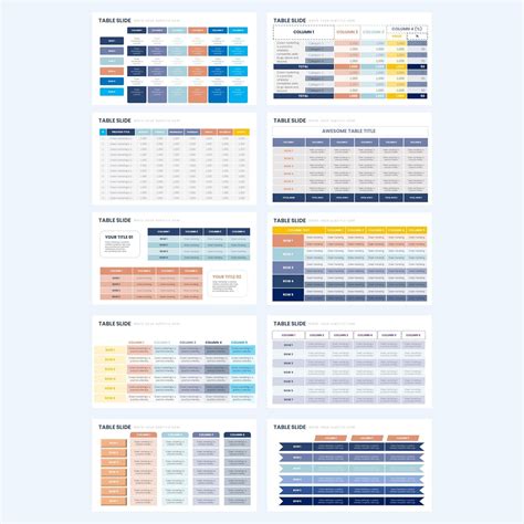 Table Charts Powerpoint Fully Editable Templates Table Chart Powerpoint ...