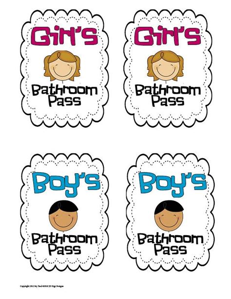 Toilet clipart pass #6 | Bathroom pass, Restroom pass, School bathroom