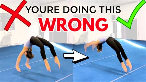 5 Common Back Handspring Mistakes and How to Fix Them! - YouTube