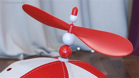 Propeller Cap Red 3D Model - TurboSquid 1784333