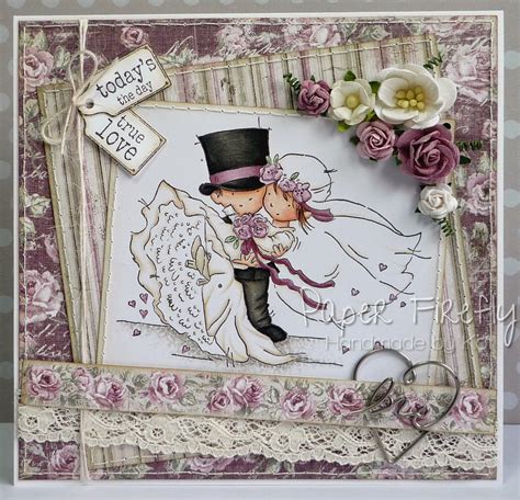 Romantic vintage style wedding card with cute wedding couple Wedding ...