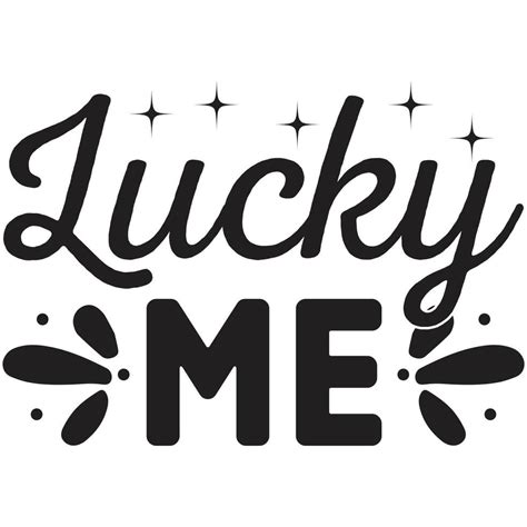 lucky me design 29444680 Vector Art at Vecteezy