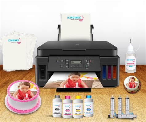 ICINGINKS Bakery Pro Package Edible Printer (Wireless+Scanner) System including Icinginks Edible ...