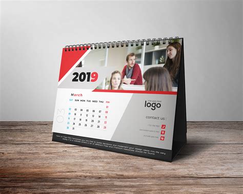 desk calendar design-13 page on Behance