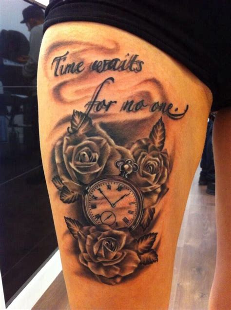 Time waits for no one. | Tattoos, Tattoos and piercings, Skin art