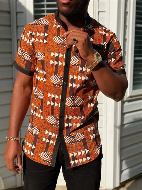 NALA MEN'S AFRICAN PRINT TRADITIONAL SHIRT - Chimzi