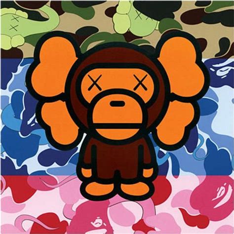 A Bathing Ape In Lukewarm Water Baby Milo Bape Poster Print | Cartoon wallpaper hd, Mini canvas ...