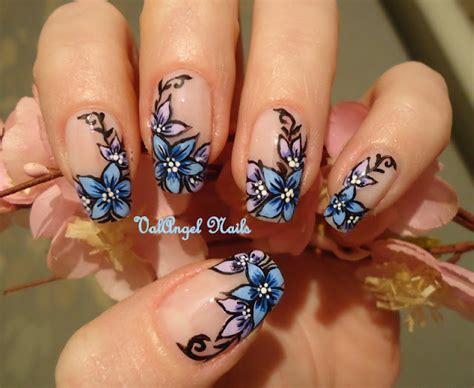 ValAngel Nails Art: Nail art "Floral French"