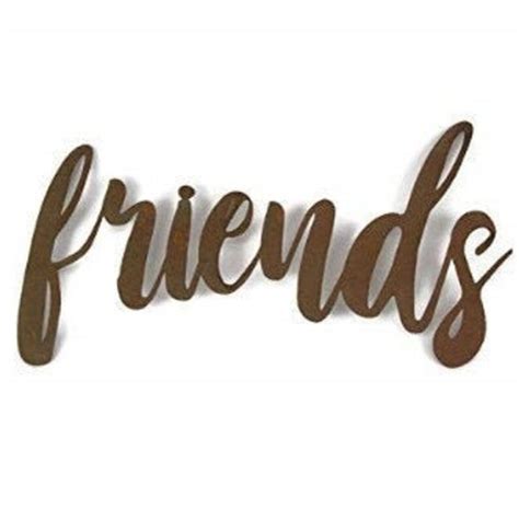 Friends script friends metal sign metal word art steel word | Etsy