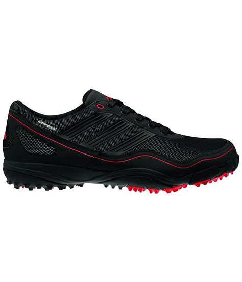 adidas Mens Puremotion Waterproof Spikeless Golf Shoes (Black/Red) 2012