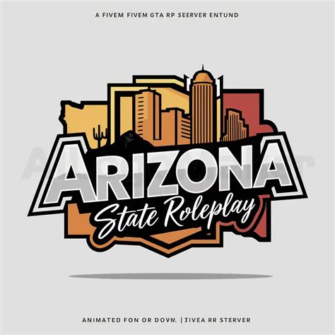 LOGO Design for Arizona State Roleplay Animated Downtown Arizona Theme ...