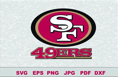 San Francisco 49ers Silhouette Studio Transfer Iron on Cut File Cameo Cricut Iron on decal Vinyl ...