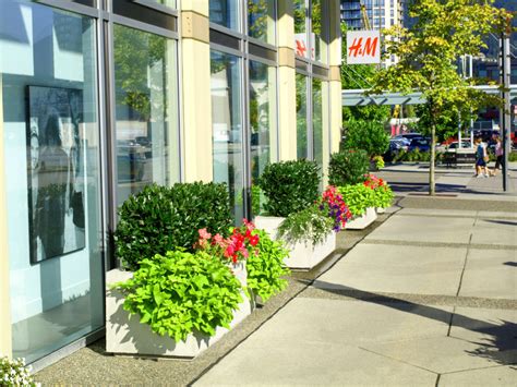 Commercial and Security Rectangular Precast Concrete Planters - Precast ...