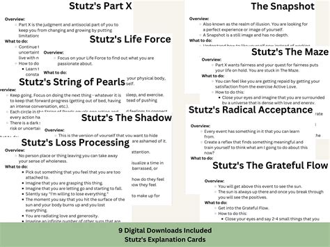 9 Phil Stutz Tools Explanation Cards Digital Download - Etsy