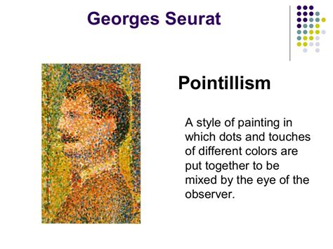 Georges Seurat Pointillism