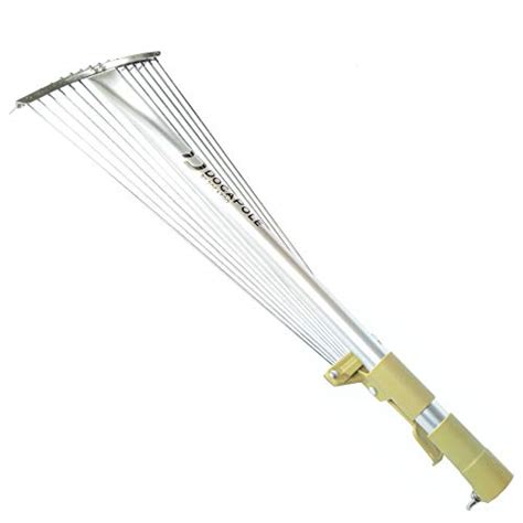 DocaPole Roof Rake Extension Pole Attachment // Adjustable Roof Rake Attachment for Cleaning ...