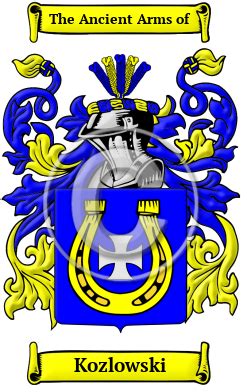 Kozlowski Name Meaning, Family History, Family Crest & Coats of Arms