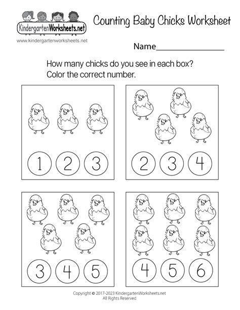 Counting Baby Chicks Worksheet - Free Printable, Digital, & PDF ...