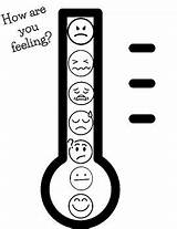 Feelings Thermometer By Disciplineteacher  TPT sketch template