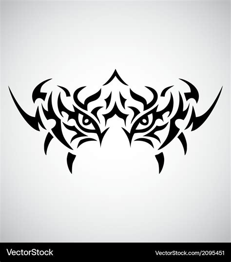 Tribal tiger eyes Royalty Free Vector Image - VectorStock