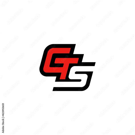 GTS car emblem. Monogram logo design. vector de Stock | Adobe Stock