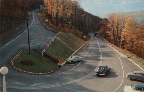 The Famous Hairpin Turn Mohawk Trail, MA Postcard