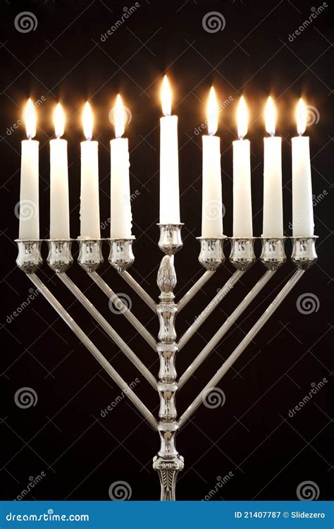 Hanukkah Menorah / Hanukkah Candles Stock Image - Image of holiday, jewish: 21407787