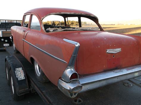 1957 CHEVY 2 DOOR 150 BLACK WIDOW GASSER HOT ROD PRO TOURING