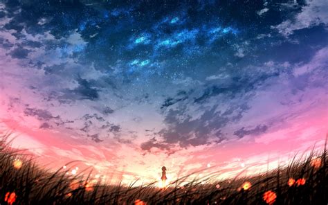 Anime Field Background Hd - Lavandaria Wallpaper