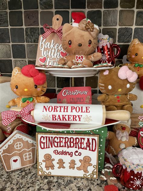 My Hello Kitty Gingerbread display in my kitchen..💚 ️🤎🎄🎄 : r/HelloKitty