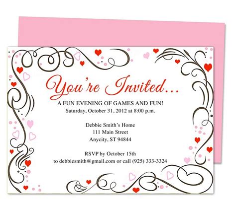 Hp Invitation Templates Free