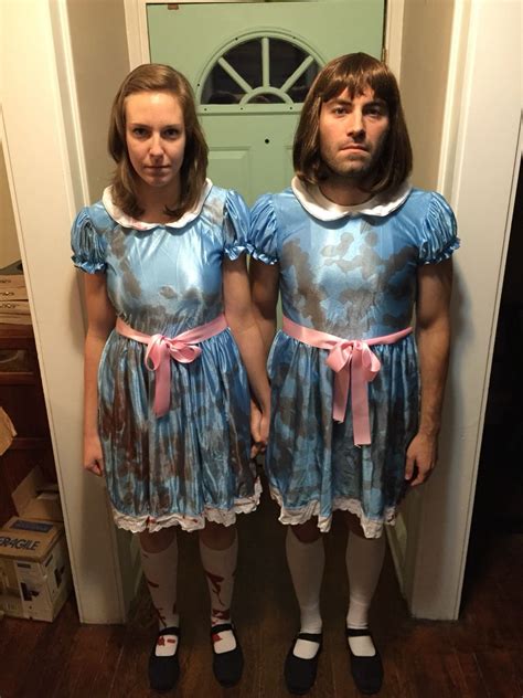 Halloween 2014, Grady twins from The Shining. Bought almost everything on Amazon. The dresses ...