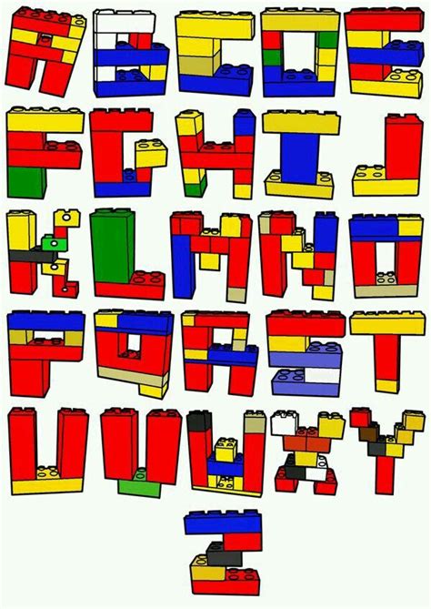 Alphabet LEGO Alphabet Preschool, Kindergarten Literacy, Early Literacy ...