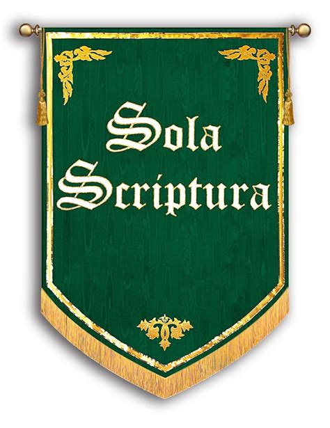 The Five Solas Sola Scriptura Church Banner | Sola scriptura, Church ...