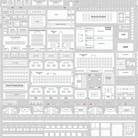 Single-Floor SCP Site Map (Made for an SCP Tabletop Game I'm Making) : SCP | Scp, Map, What is scp